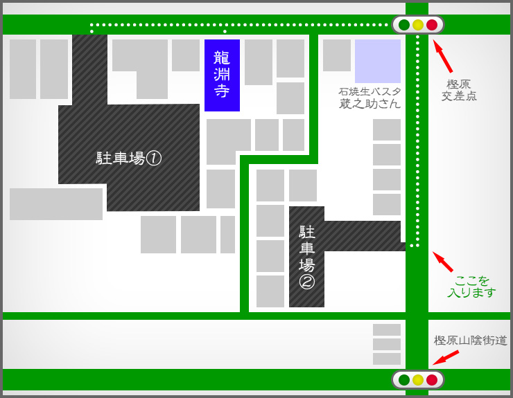 龍淵寺駐車場について